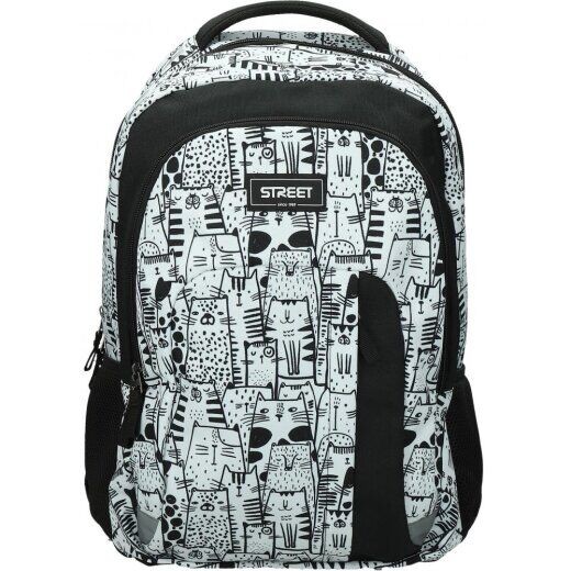 Street Ruksak Light Sketch, Okrugli, Bijelo-crni