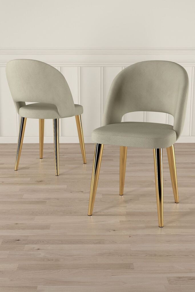 Hanah Home Pane set stolica, 85x59x98 cm, 4 dijela, krem