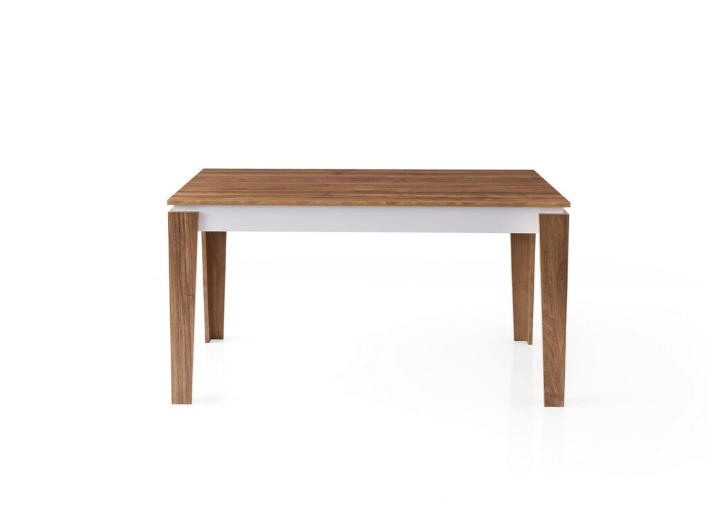 Hanah Home Trpezarijski sto Asos-2972, 140x75x80, Smeđe-bijela