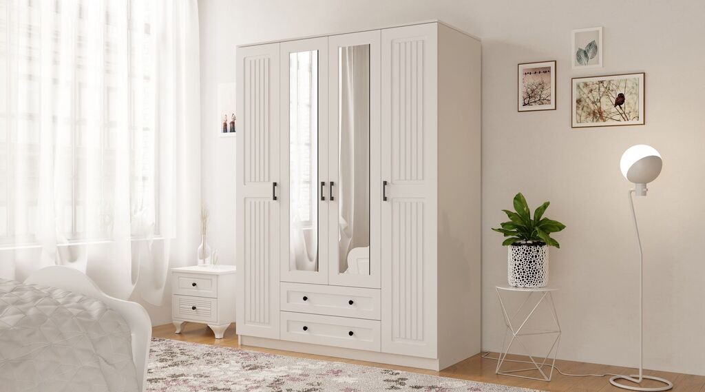 Hanah Home Ormar Rb-074, 140x184x52 cm, Bijeli