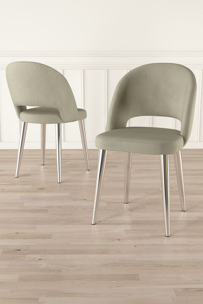 Hanah Home Pane set stolica, 85x59x146 cm, 6 dijelova, krem ​​boja