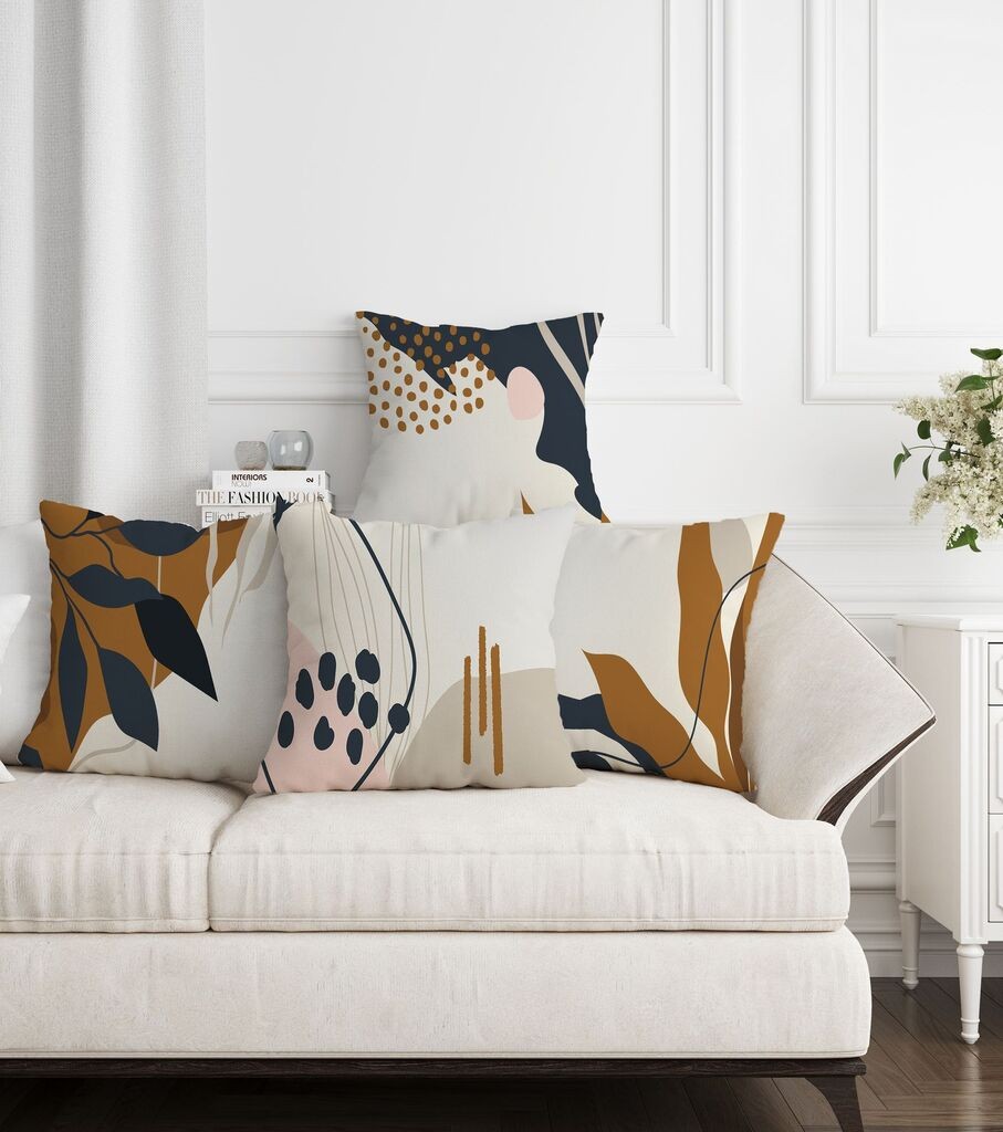 Aberto Design Set ukrasnih jastučnica ASR-plw4-18, 43 x 43 cm, 4 komada, Višebojne