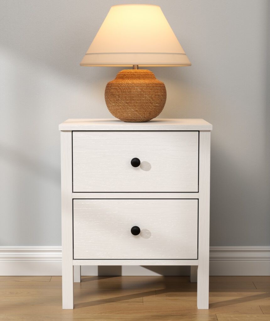 Hanah Home Noćni ormarić FRN-20029, 50x32x38 cm, Bijela