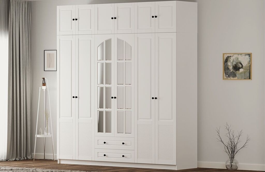 Hanah Home Ormar Rb-185-20, 210x240x52 cm, Bijeli