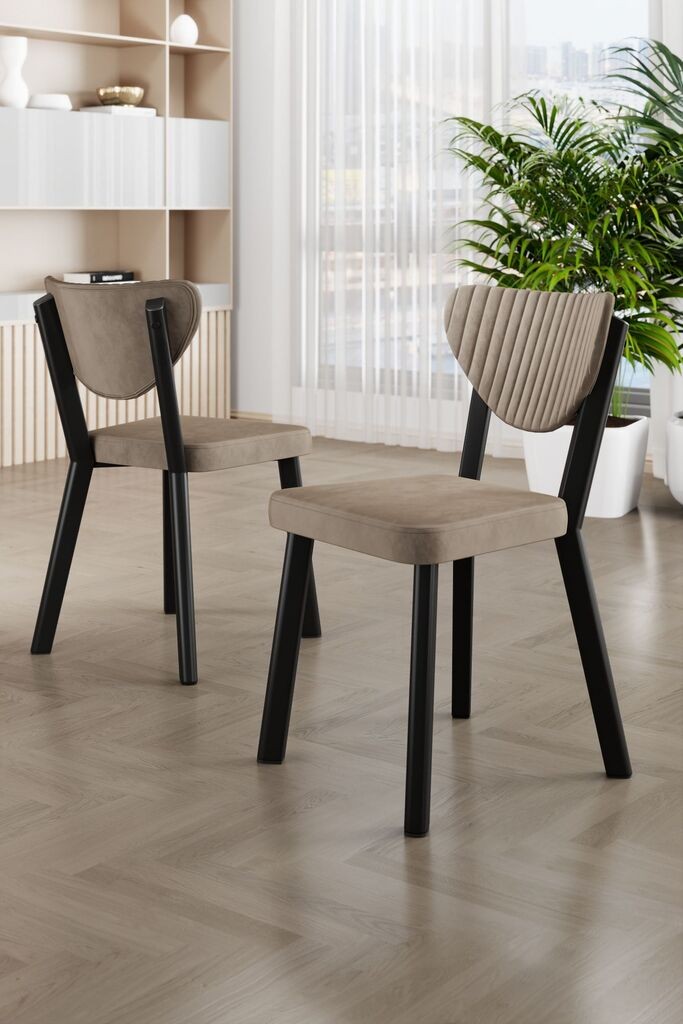 Hanah Home Arfe set stolica, 37x104x77 cm, 6 dijelova, bež