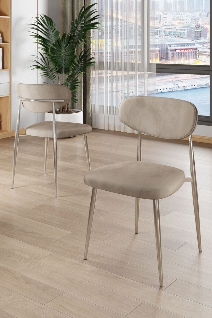 Hanah Home Vina set stolica, 56x76x97 cm, 6 dijelova, bež