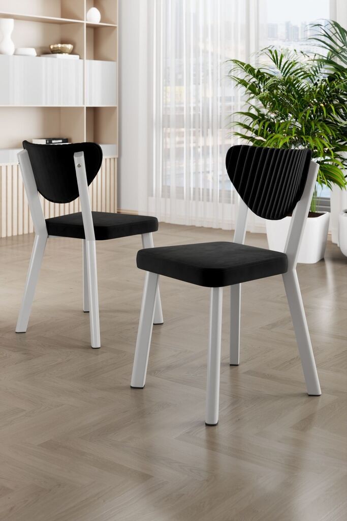 Hanah Home Set stolica Arfa, 101x76x26 cm, 4 dijela, Crna