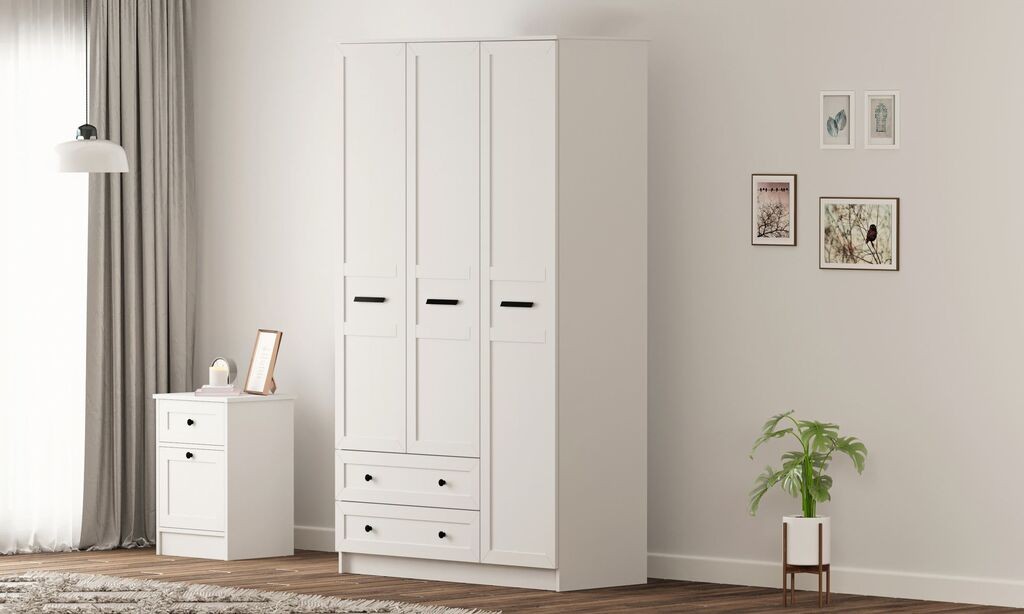 Hanah Home Ormar Rb-168-01-003, 105x210x52 cm, Bijeli