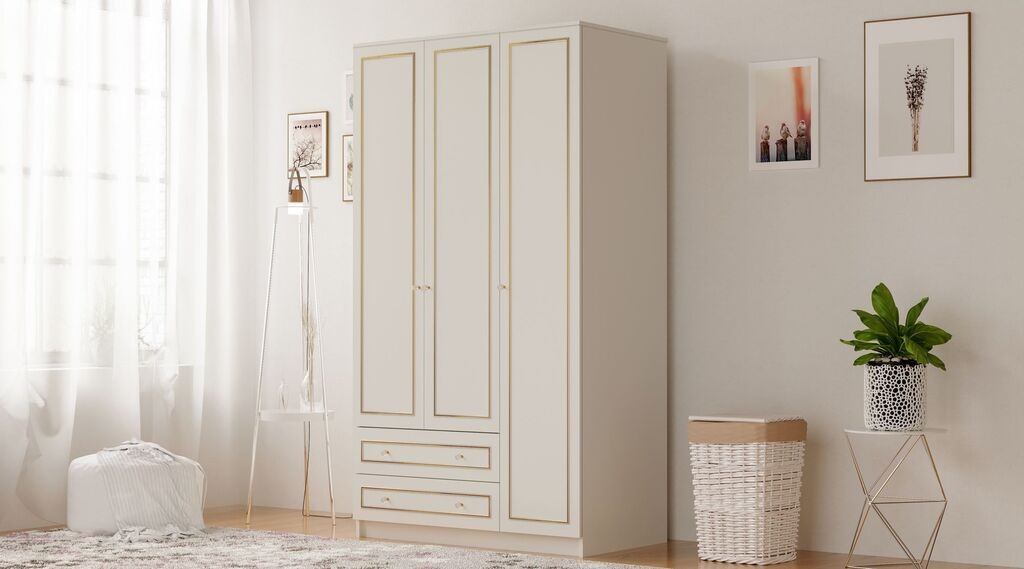 Hanah Home Ormar Rb-077, 105x210x52 cm, Bež