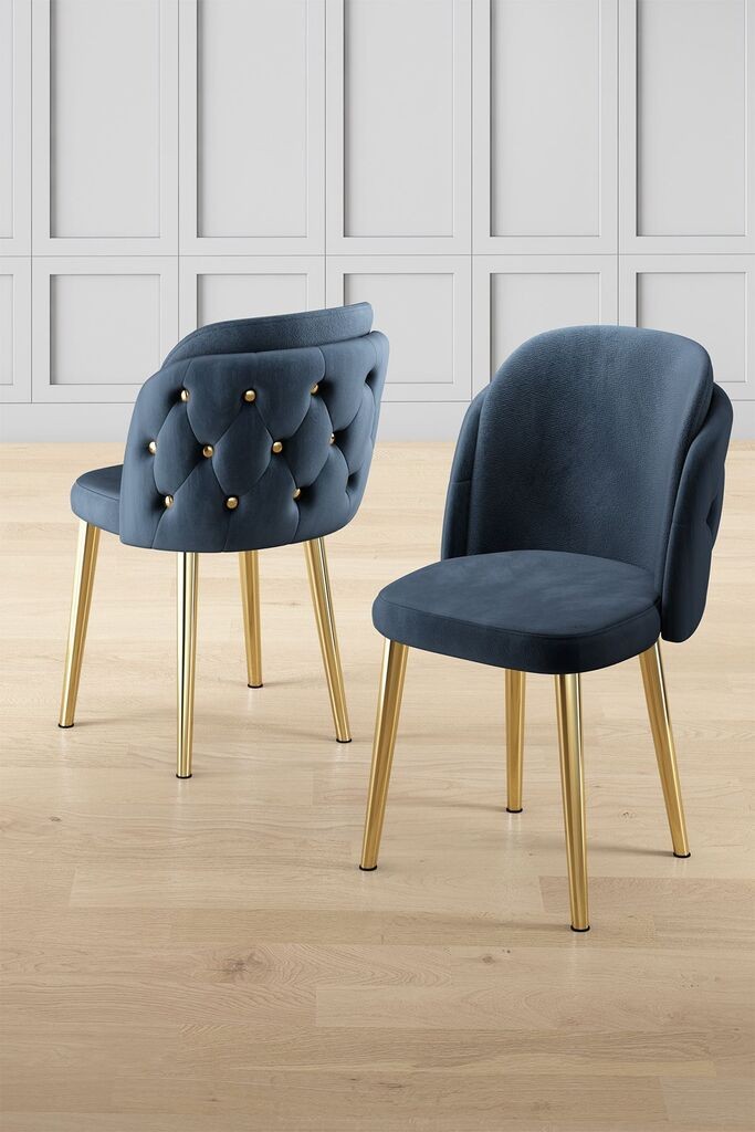 Hanah Home set stolica Axle, 85x59x98 cm, 4 dijela, tamnoplava