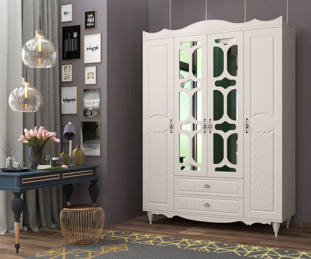 Hanah Home Ormar Rb-048, 140x190x52 cm, Bijeli