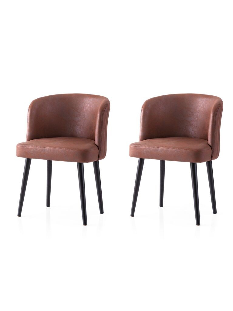 Hanah Home Set stolica Zen-4208 V2, 63x56x103,5 cm, 2 dijela, Smeđa