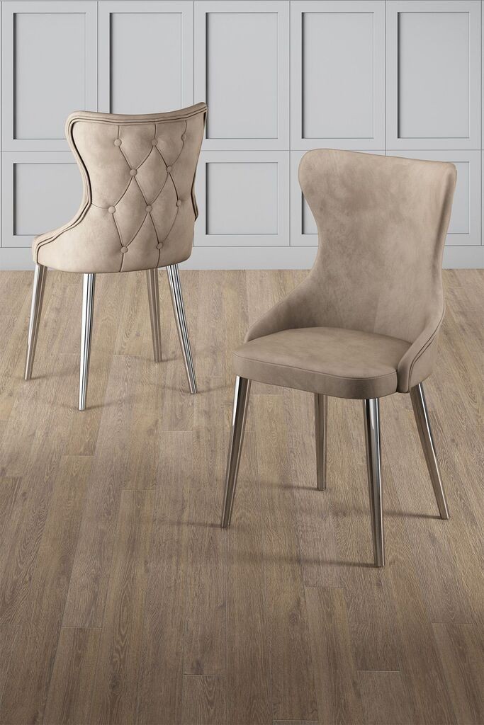 Hanah Home Alpa set stolica, 85x59x146 cm, 6 dijelova, Smeđa