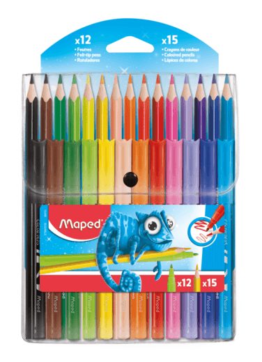 Maped Flomasteri, 12 komada + Drvene bojice, 15 komada Ocean