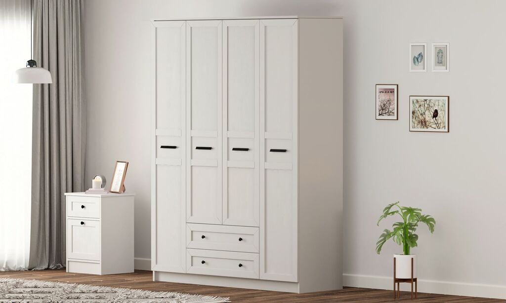 Hanah Home Ormar Rb-168-01, 140x184x52 cm, Bijeli