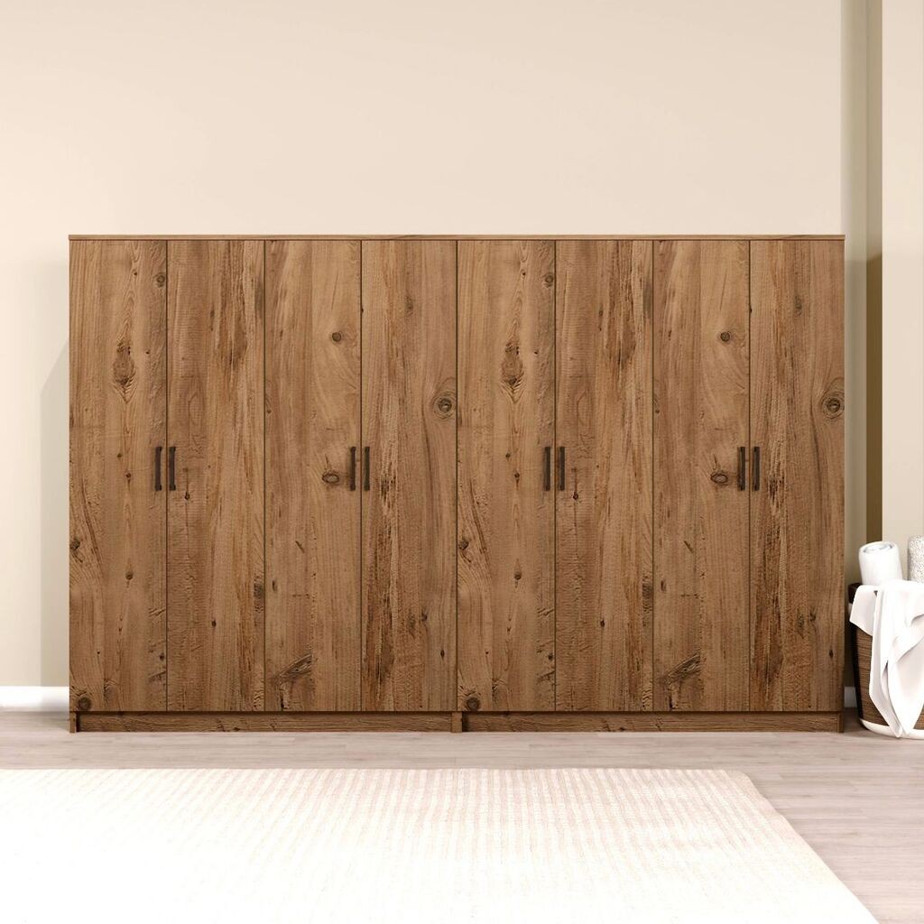 Hanah Home Ormar Kardelen 1600-121, 280x180x51.8 cm, , Smeđa