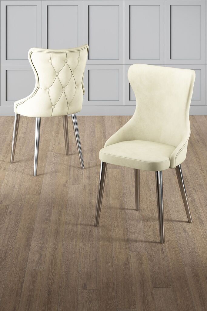 Hanah Home Alpa set stolica, 85x59x98 cm, 4 dijela, krem