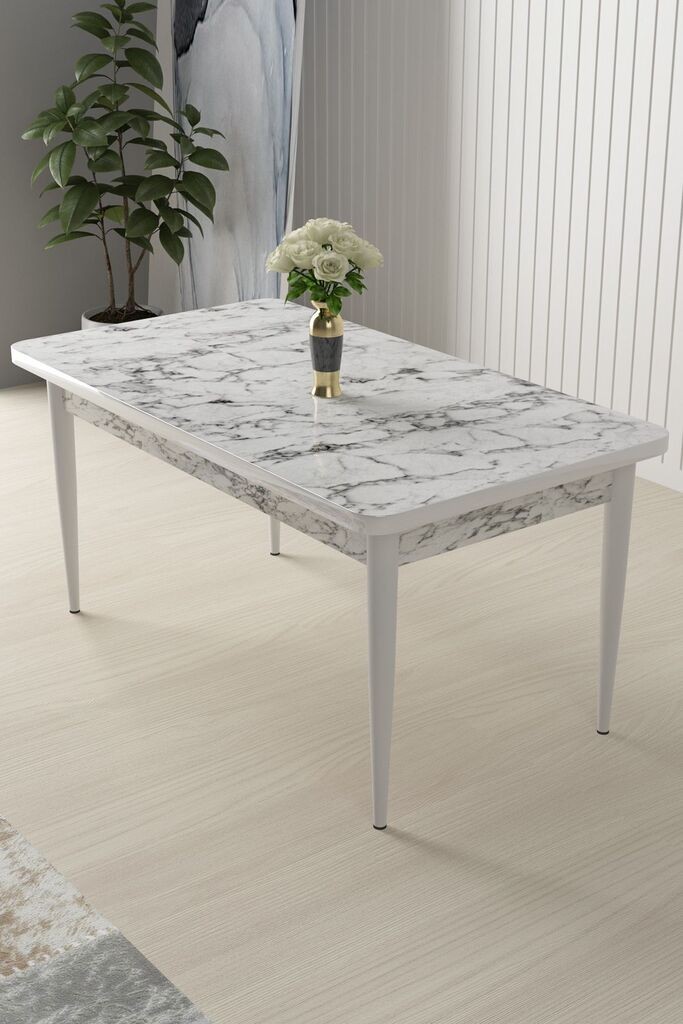 Hanah Home Trpezarijski sto Nil, 110x76x71 cm, Bijeli