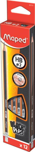 Maped Grafitna olovka sa gumicom, HB, 12 komada