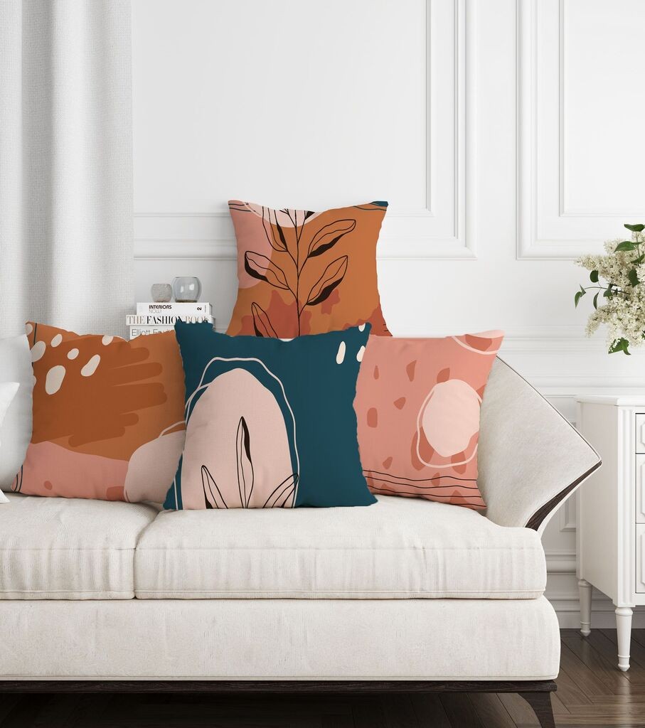 Aberto Design Set ukrasnih jastučnica ASR-plw4-20, 43 x 43 cm, 4 komada, Višebojne