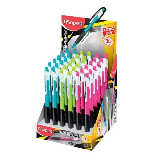 Maped Tehnička olovka, 0.5mm, 36 komada, Šarena