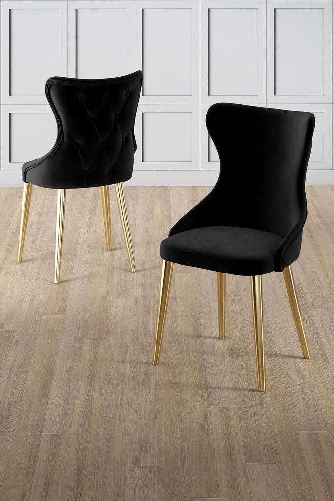 Hanah Home Set stolica Alpa, 85x59x146 cm, 6 komada, Crne