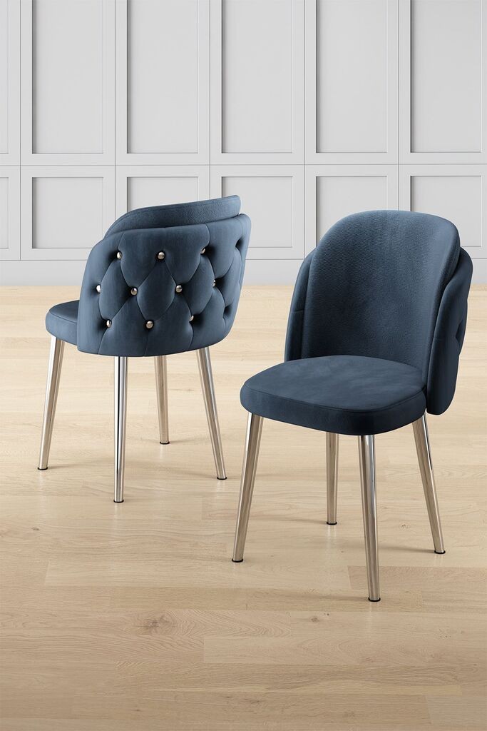 Hanah Home set stolica Axle, 85x59x146 cm, 6 dijelova, tamnoplava