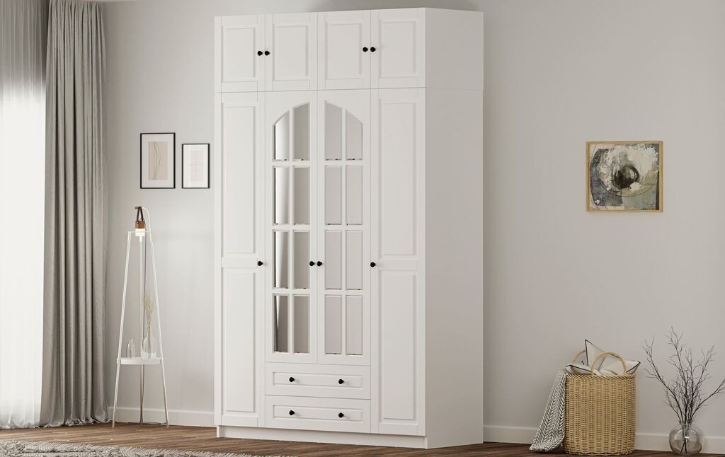 Hanah Home Ormar Rb-185-12, 140x240x52 cm, Bijeli