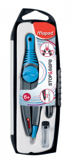 Maped Šestar Stop&Safe, Plavo-sivi