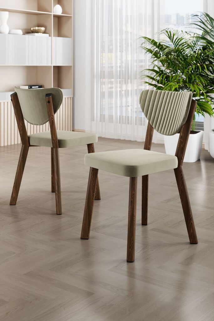 Hanah Home Arfe set stolica, 101x76x26 cm, 4 dijela, svijetlozelena