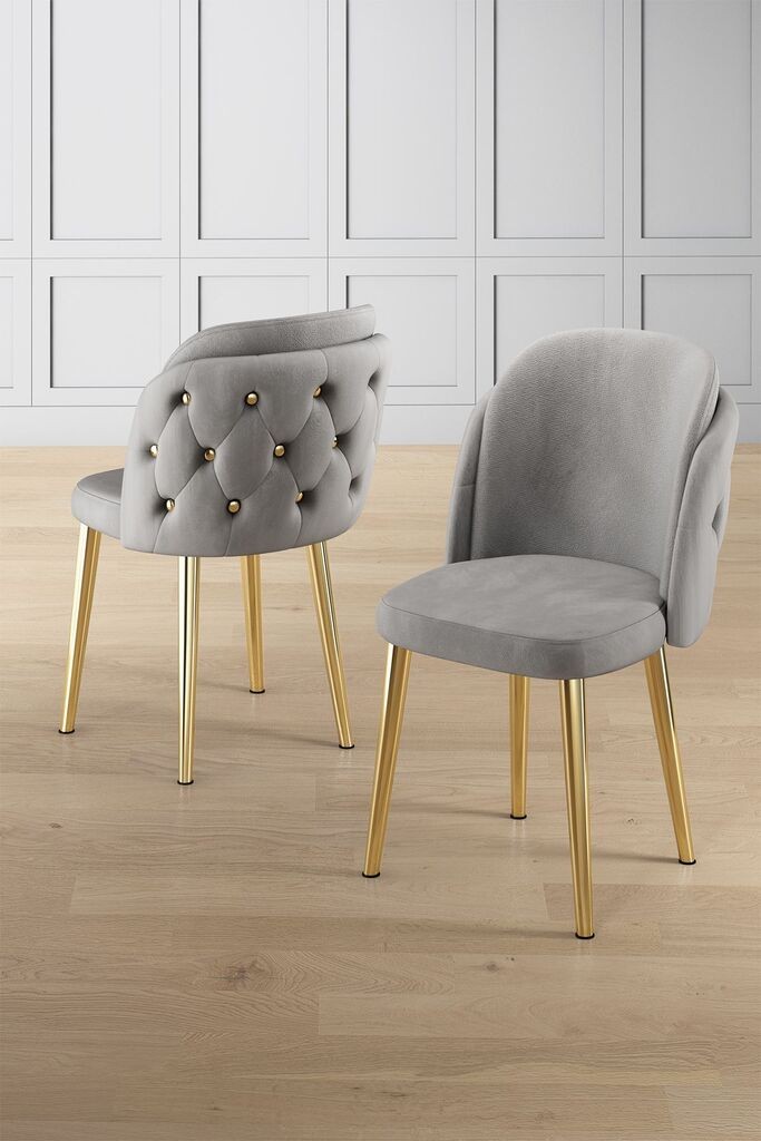 Hanah Home set stolica Axle, 85x59x98 cm, 4 dijela, svijetlosiva