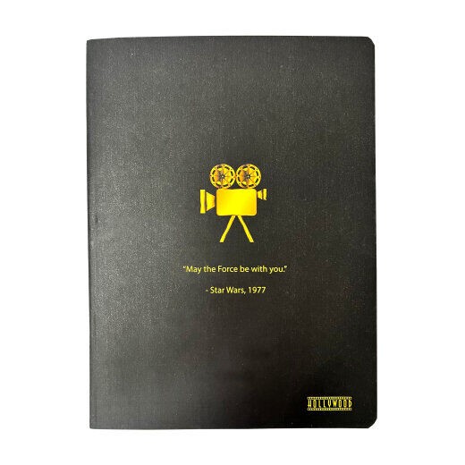 Standard Papir Sveska Hollywood, Meka korica, A5, 54 listova, Karo linije, Crna