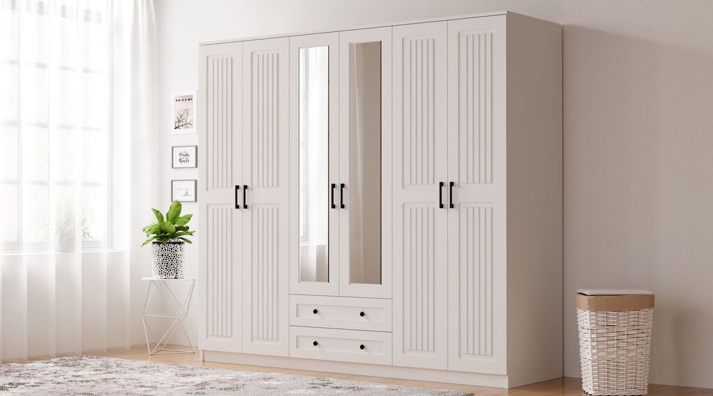 Hanah Home Ormar Rb-075, 210x184x52 cm, Bijeli