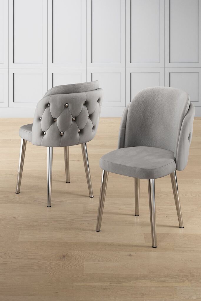 Hanah Home set stolica Axle, 85x59x146 cm, 6 dijelova, siva