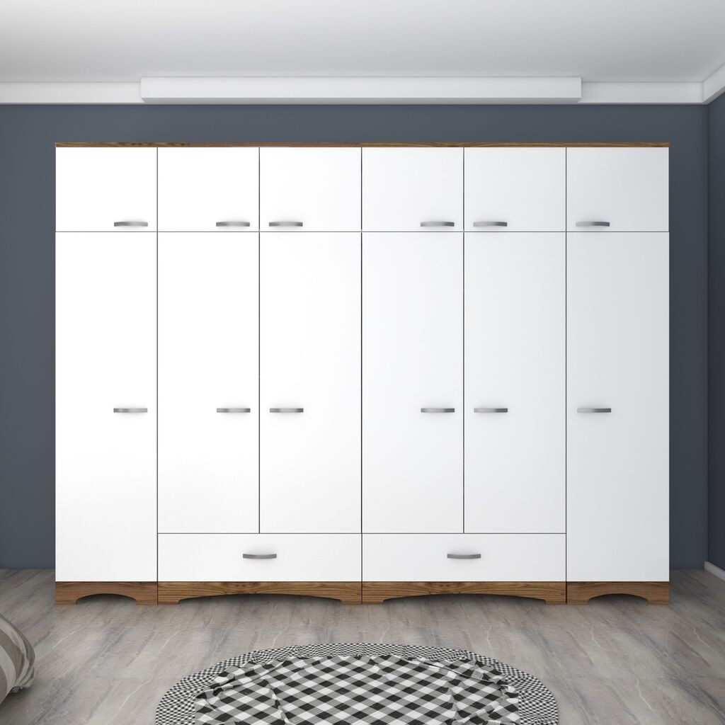 Hanah Home Ormar BA133 - 3907, 243x226x48,3 cm, Bijeli