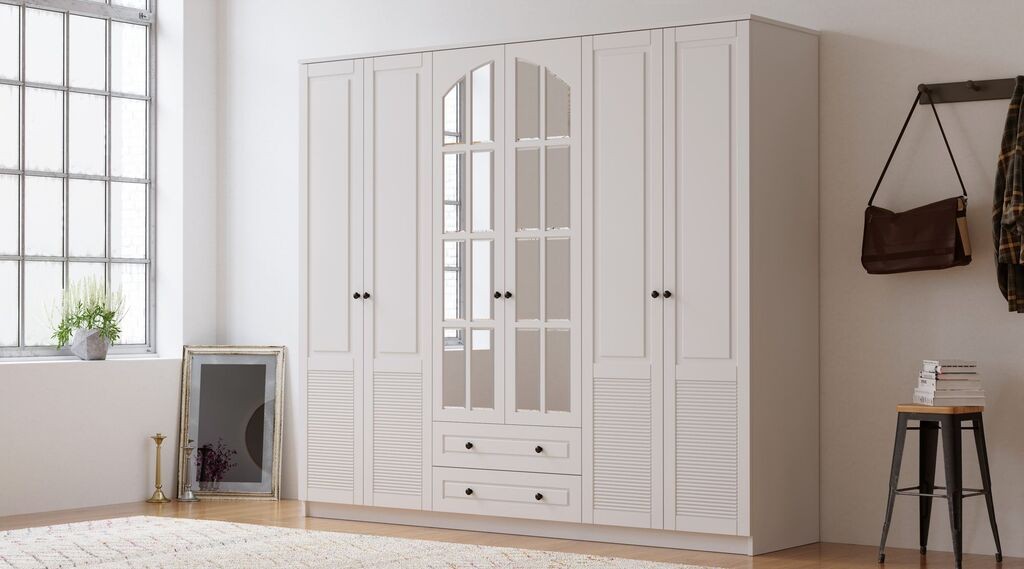 Hanah Home Ormar Rb-114, 210x184x52 cm, Bijeli