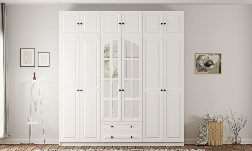 Hanah Home Ormar Rb-185-15, 210x210x52 cm, Bijeli