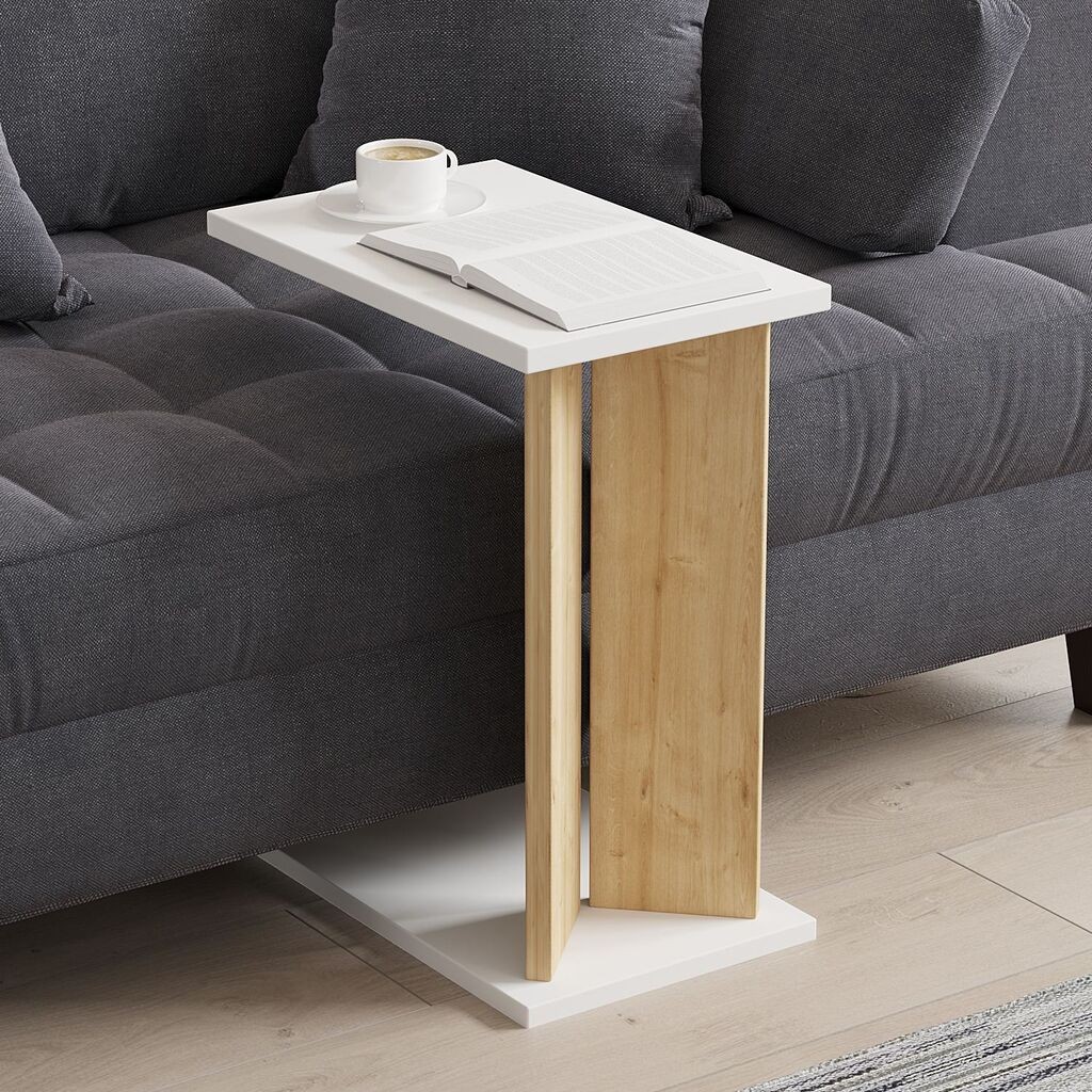 Hanah Home Klub sto Lun, 25x48,6x50 cm, Bijeli