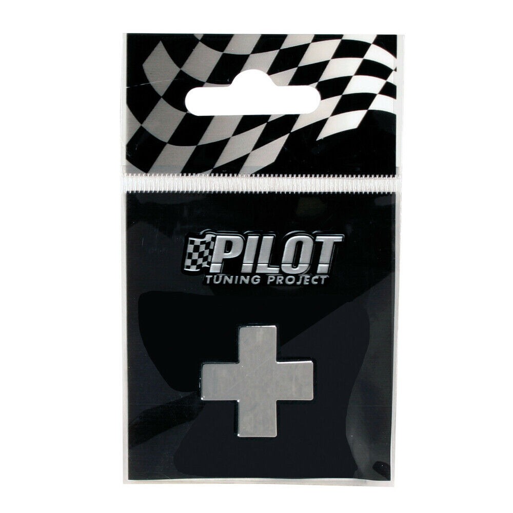 Hromirani samolepljivi 3D znak, 28 mm, + 07906