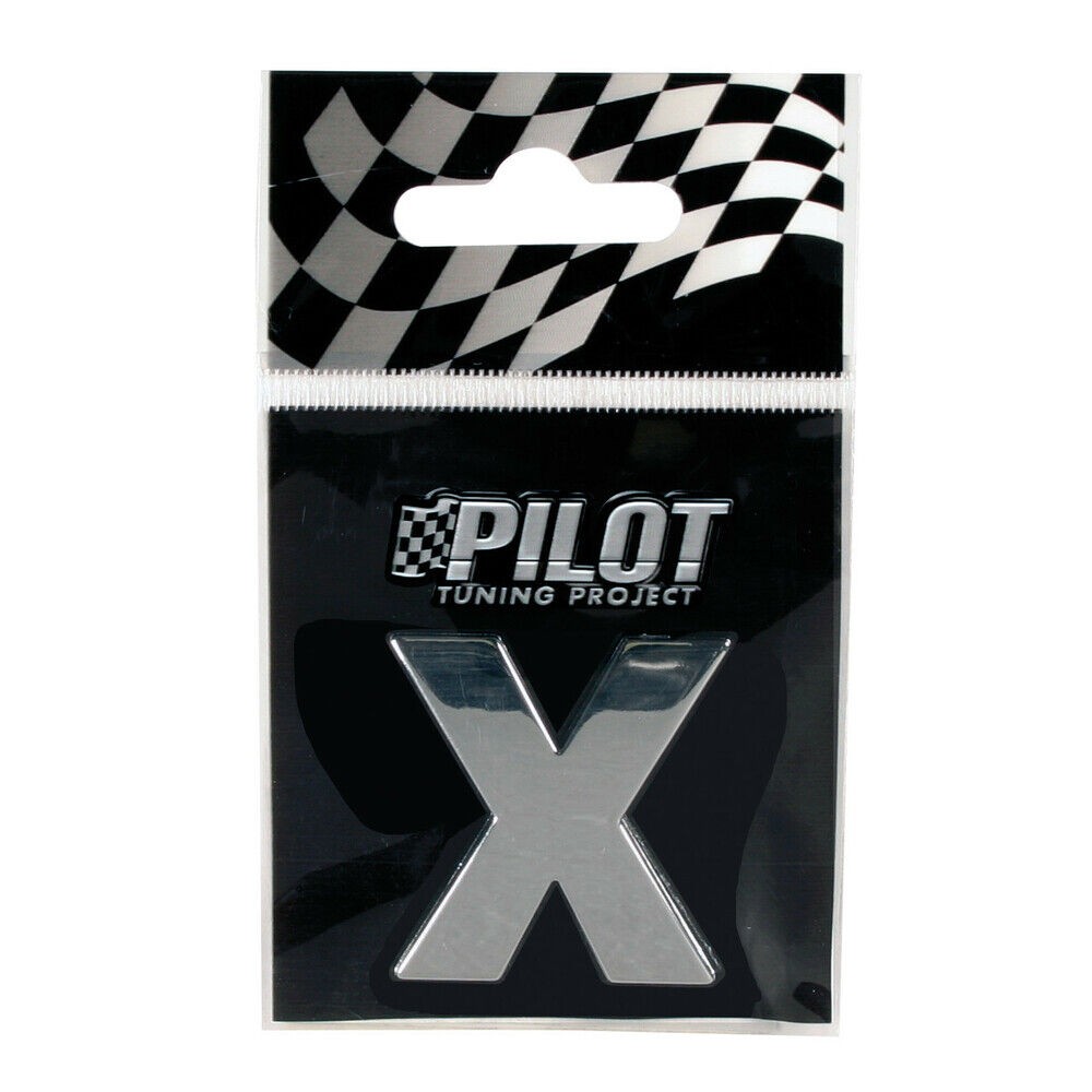 Hromirano samolepljivo 3D slovo, 28 mm, X 07884