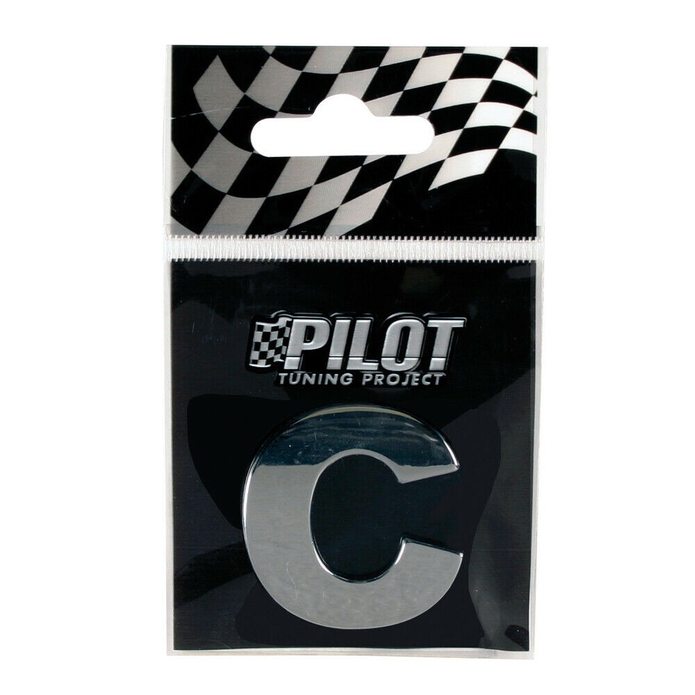 Hromirano samolepljivo 3D slovo, 28 mm, C 07863