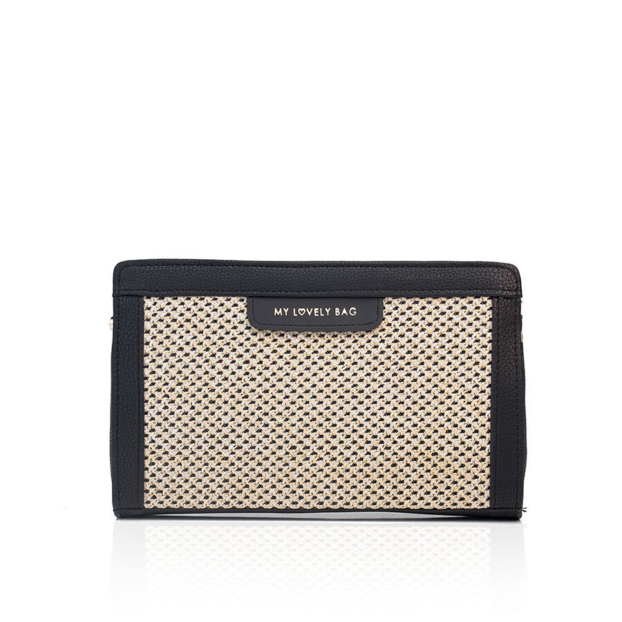 Lovely Bag FRIDA - crno/bež - Srebro