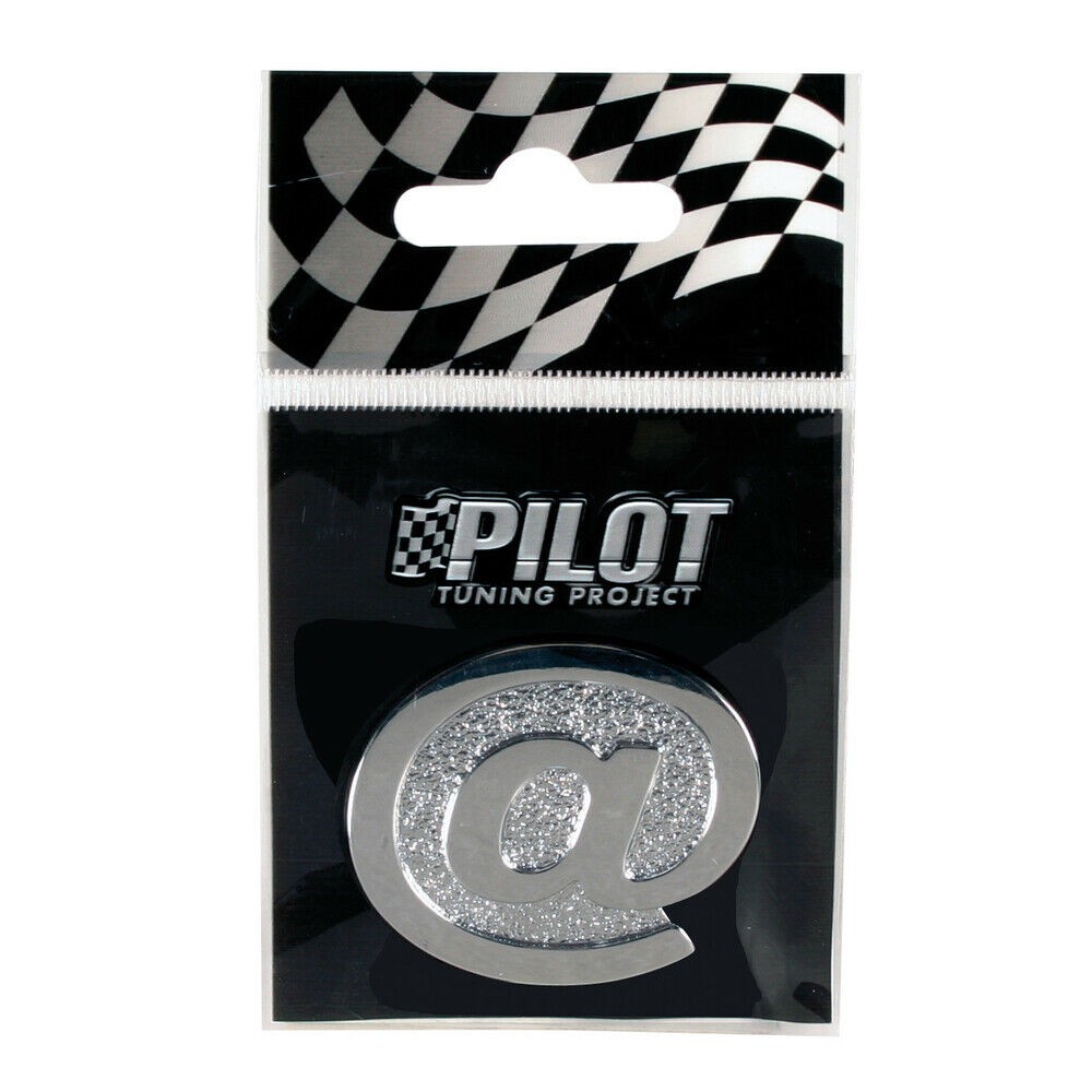 Hromirani samolepljivi 3D znak, 28 mm, @ 07898