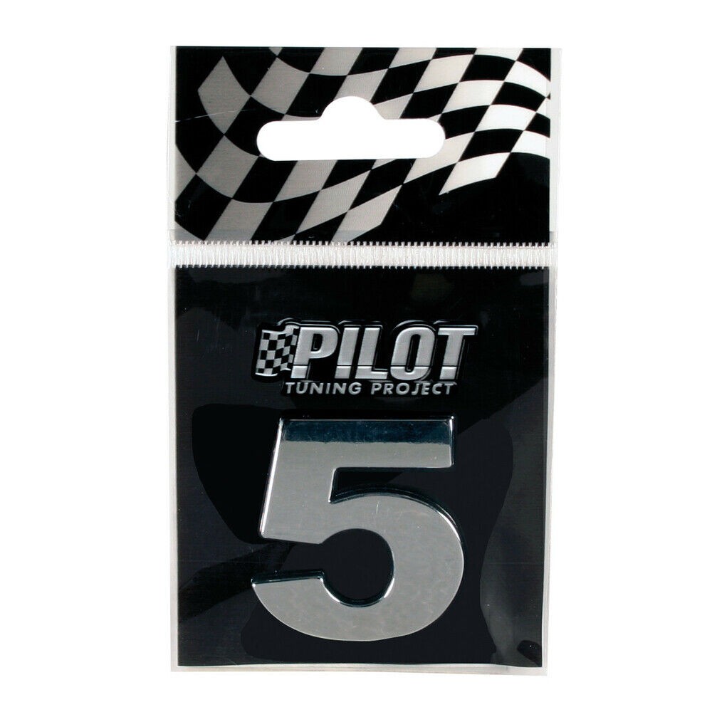 Hromirani samolepljivi 3D broj, 28 mm, 5 07892