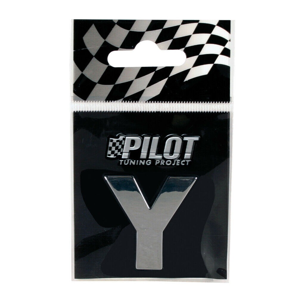 Hromirano samolepljivo 3D slovo, 28 mm, Y 07885