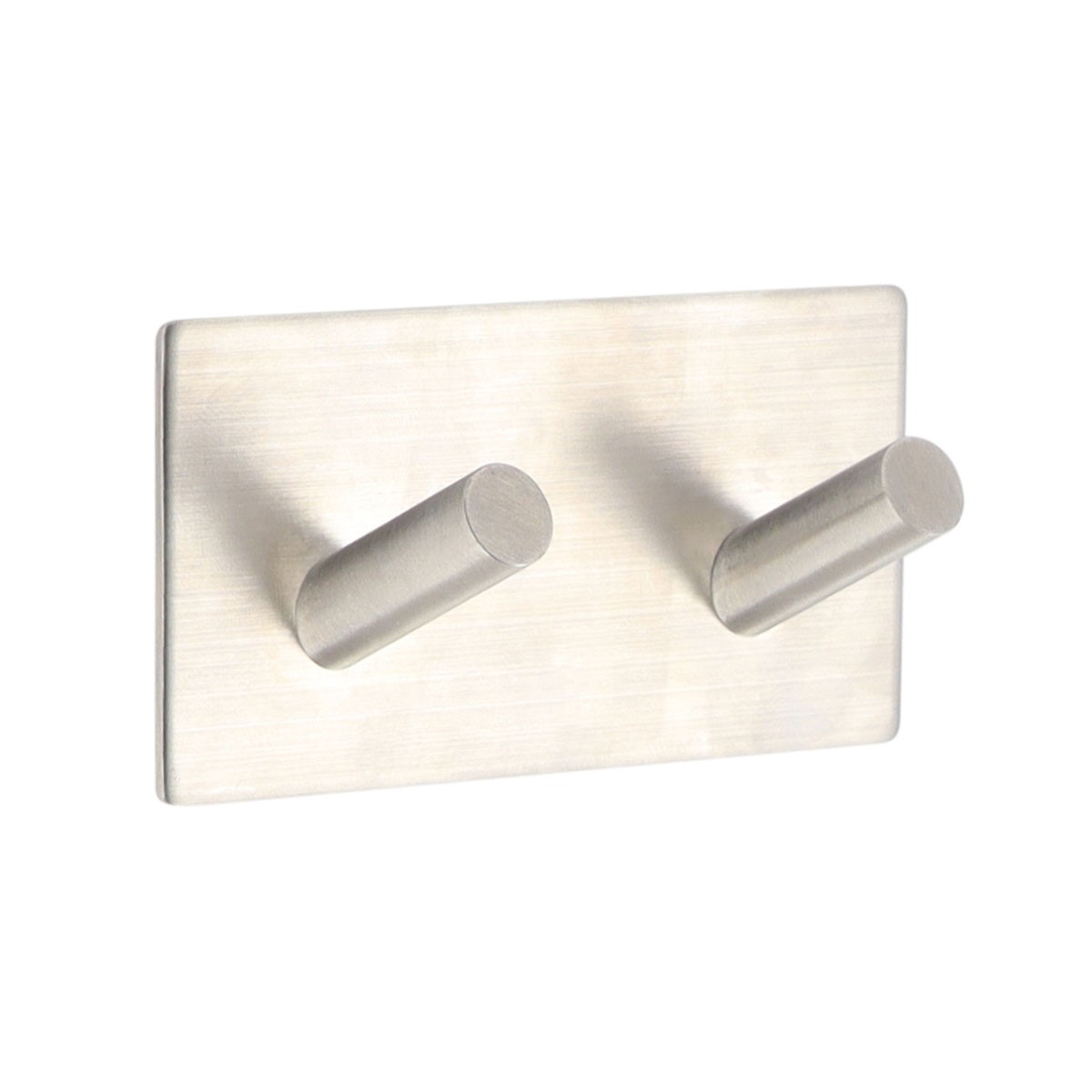 TENDANCE Kvadratna zidna kuka sa 2 kuke 3m 9 x 3 x 4,5 metalna, srebrna