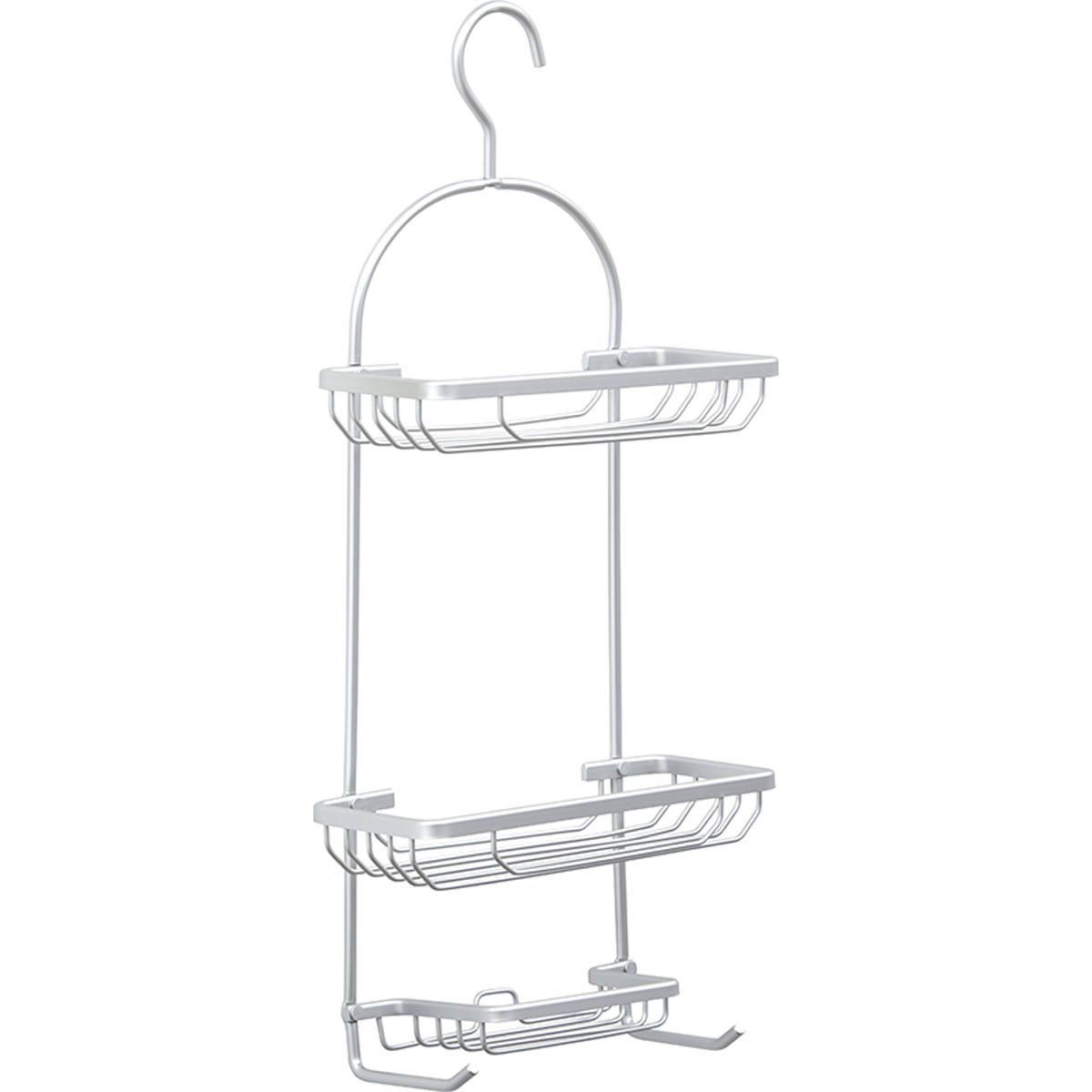TENDANCE Žičana polica s 3 nivoa i kukom 65x28x12,5 cm, hromirana