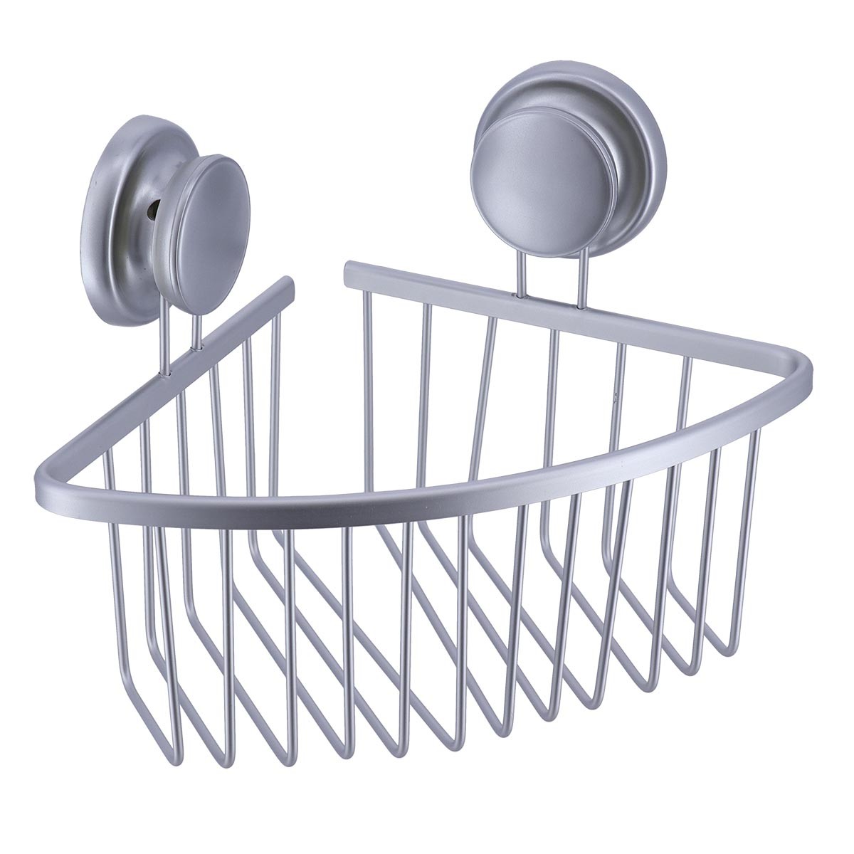 TENDANCE Vakuumska kutna polica za kupaonicu 19,7x19,7 cm, kromirana