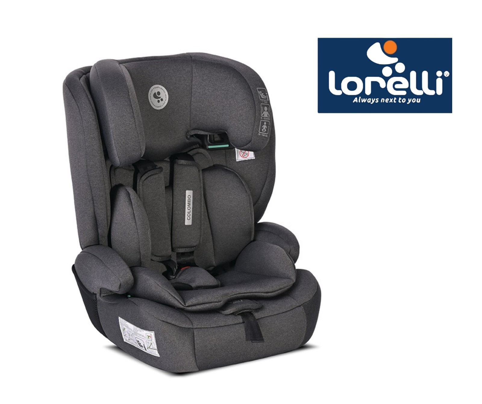 Lorelli Autosjedalica Colombo, I-size, 76-150cm, Crna