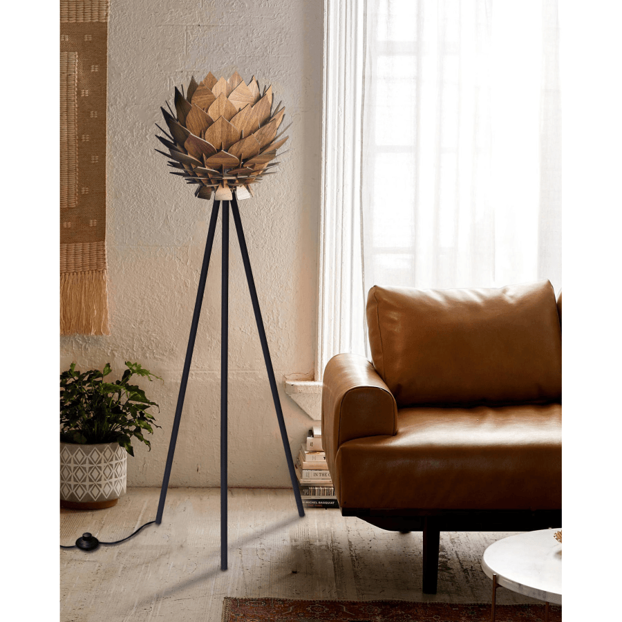 Prado Podna lampa Lotus orah